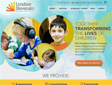 Tablet Screenshot of childrenstherapy.ca