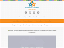 Tablet Screenshot of childrenstherapy.org
